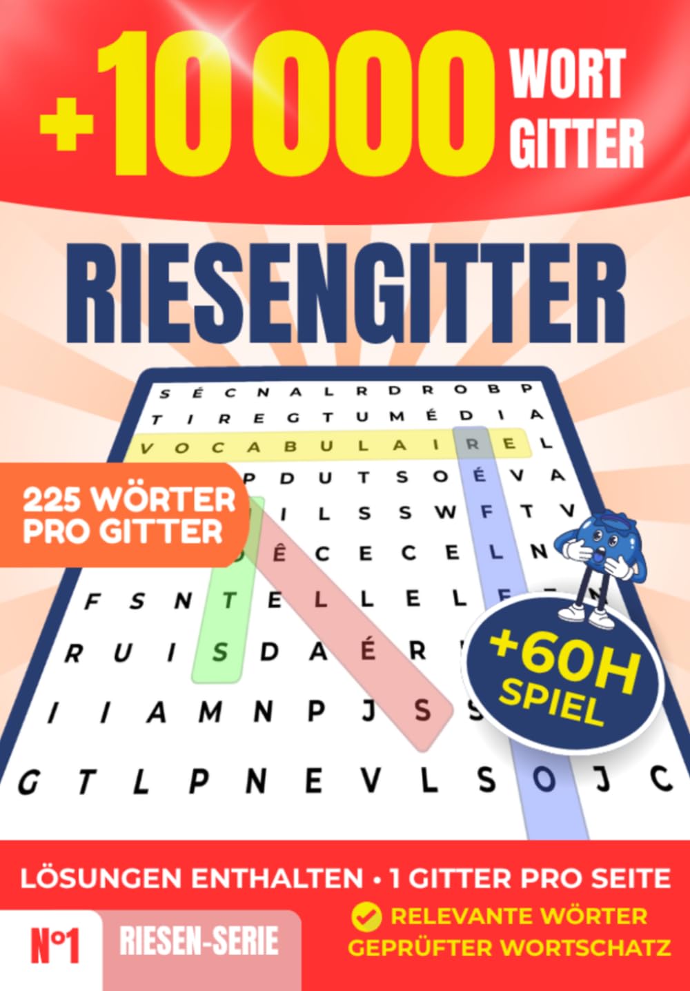 Wortsuchrätsel für Erwachsene: Riesengitter mit 10.000 Wörtern - Rätselbuch Großdruck, Superknifflig und Gestaltet für Senioren und Rätsel-Fans: Buchstabensalat mit Lösungen