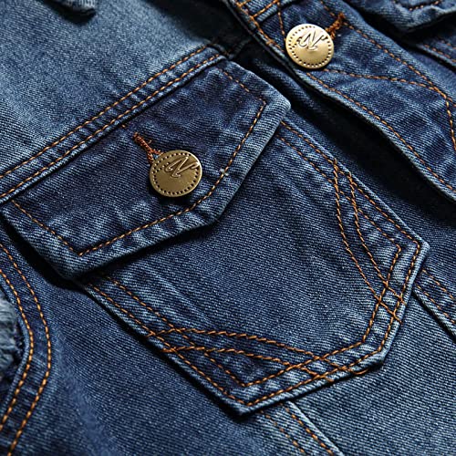 Gilet de moto coupe ajustée vintage et veste en jean décontractée