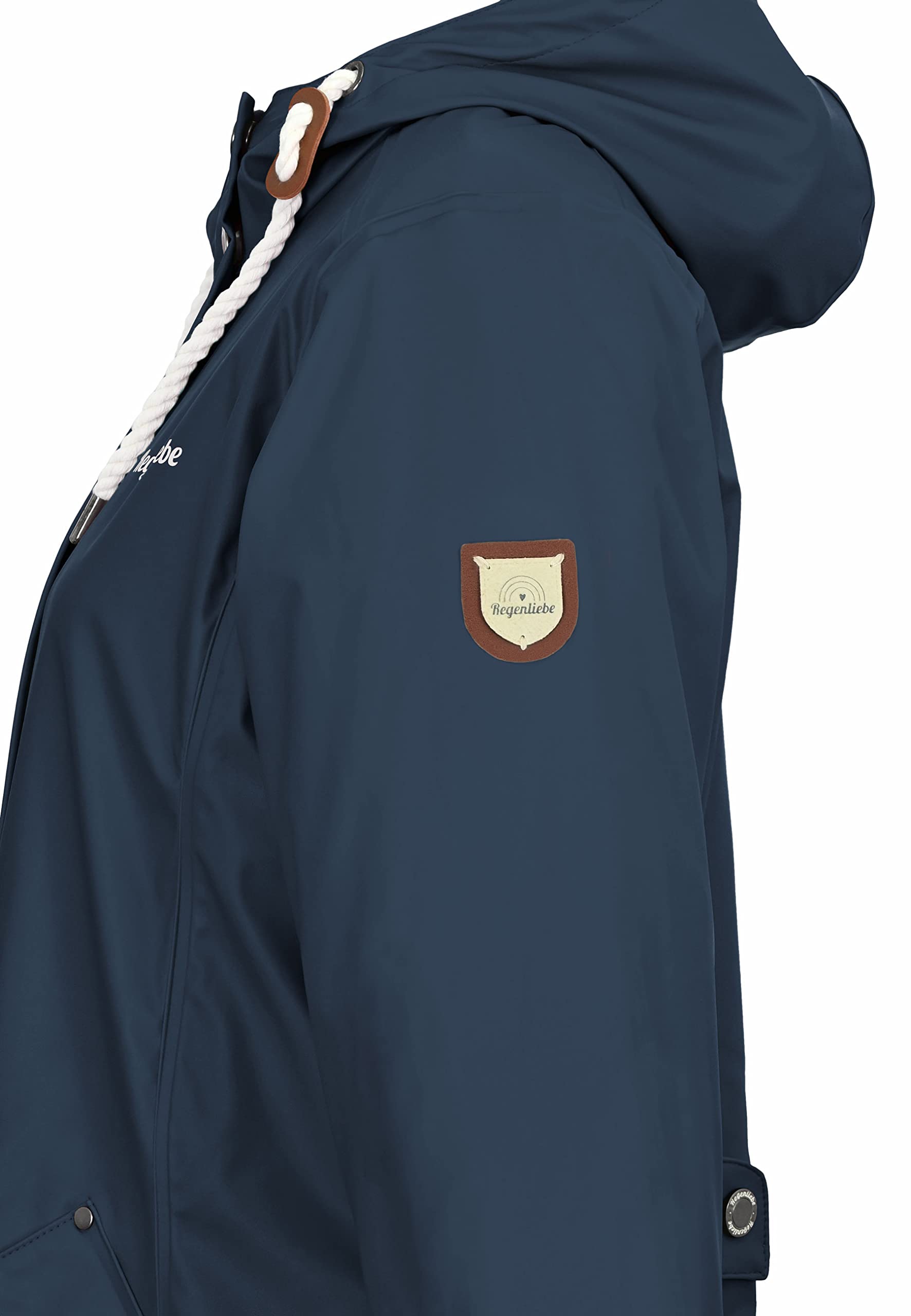Regenliebe Damen Regenmantel wasserdicht Friesennerz mit Teddyfleece gefüttert
