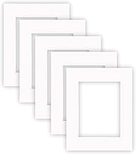 nielsen Conservation Passepartout cardboard 1.5 mm | set of 5 pieces | external size 24x30 cm for image format 15x20 cm | pure white (light white) | smooth surface
