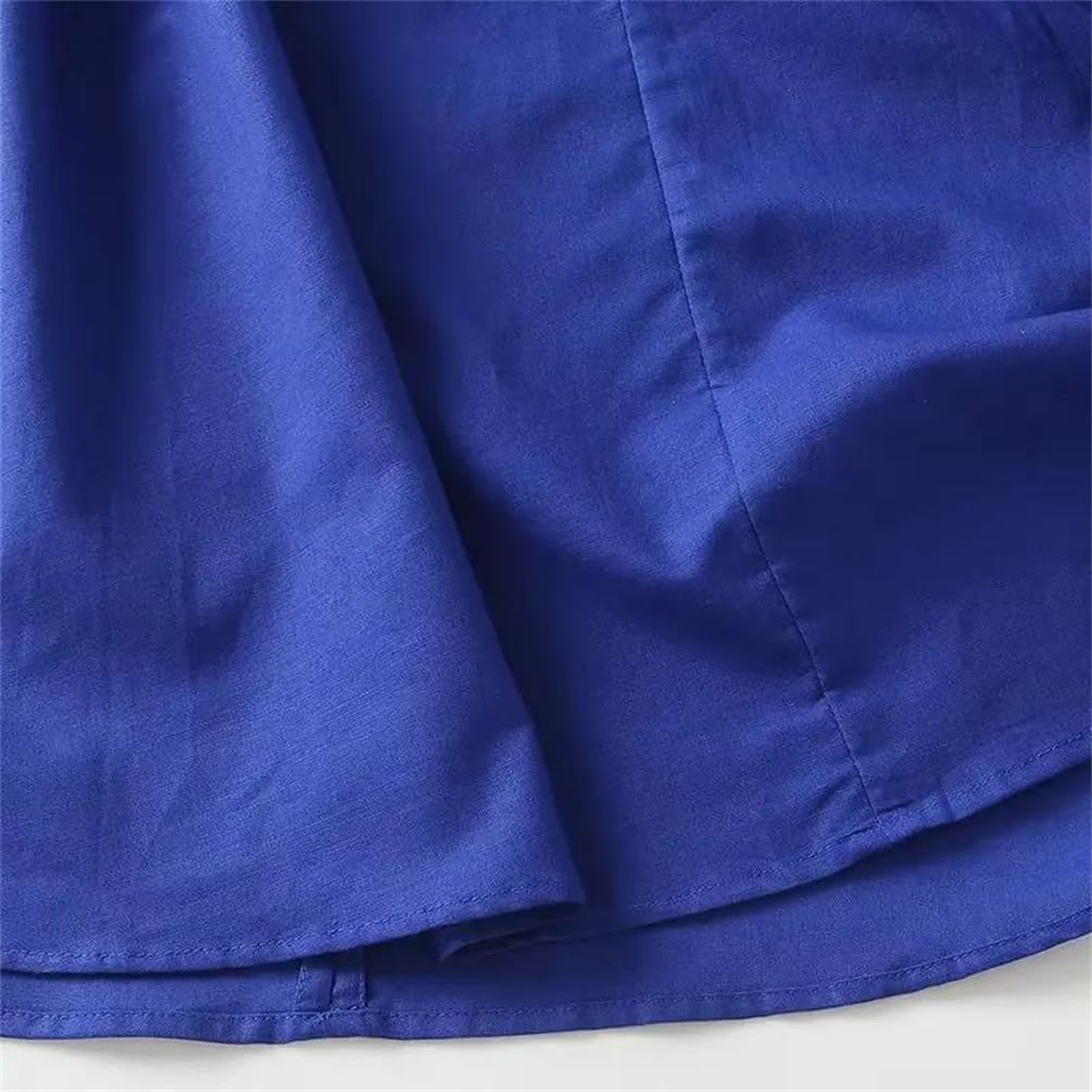 Women Solid Color Dress Office Retro Neck Casual Commuting Party Business Work Dress