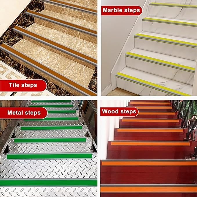 Protecteur de bord d'escalier gris : finis les risques de glissade - 4