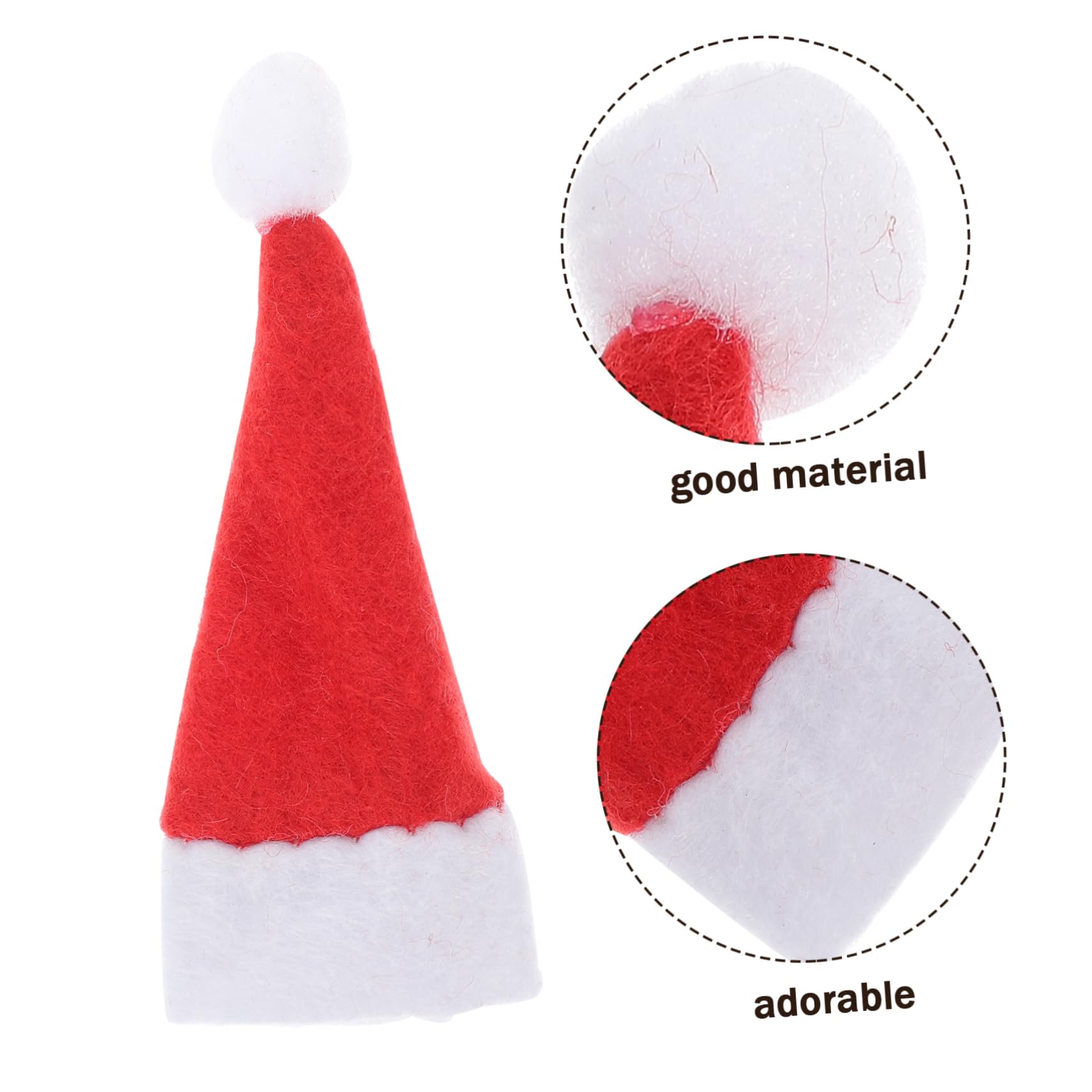Tofficu 100 Stück Partyhut Tiny X Bastelhüte Lutscher Tasse Zoll Dekorationen Abdeckung Picese Elfe DIY Dekoration Dekoration Klaus Taschen Mützen Dekor Gehören EIN Kinder cm/. X.