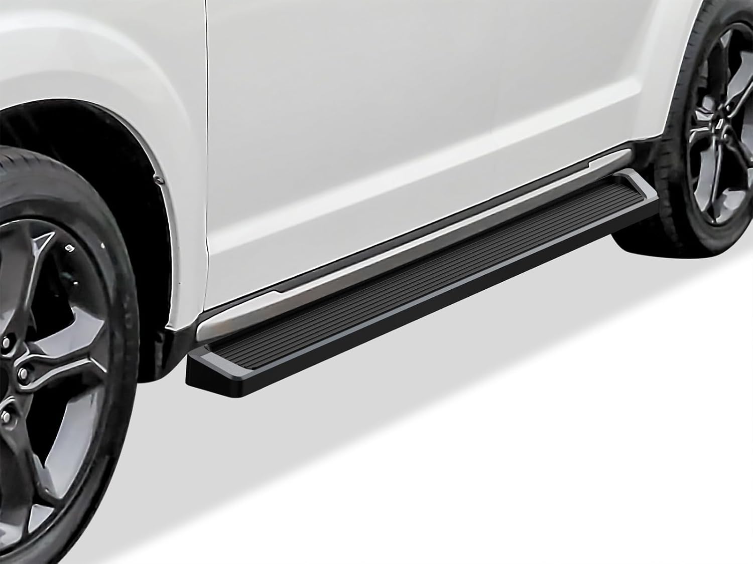 APS Black Running Boards Style Compatible with Dodge Journey 2009-2020 (Nerf Bars Side Steps Side Bars)
