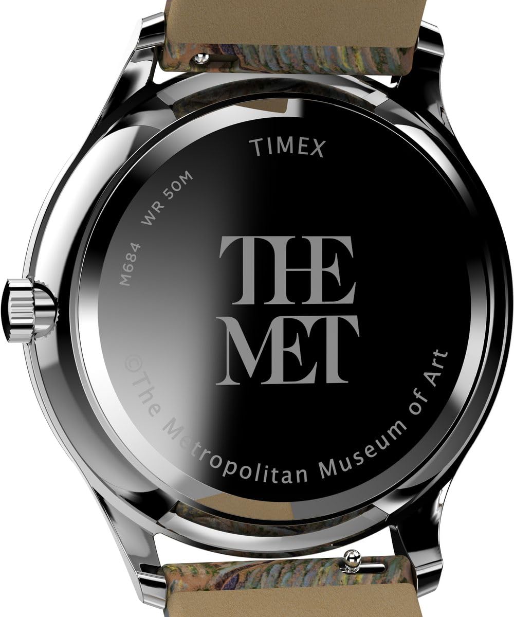 Timex Analogowy zegarek ze skórzanym paskiem The MET