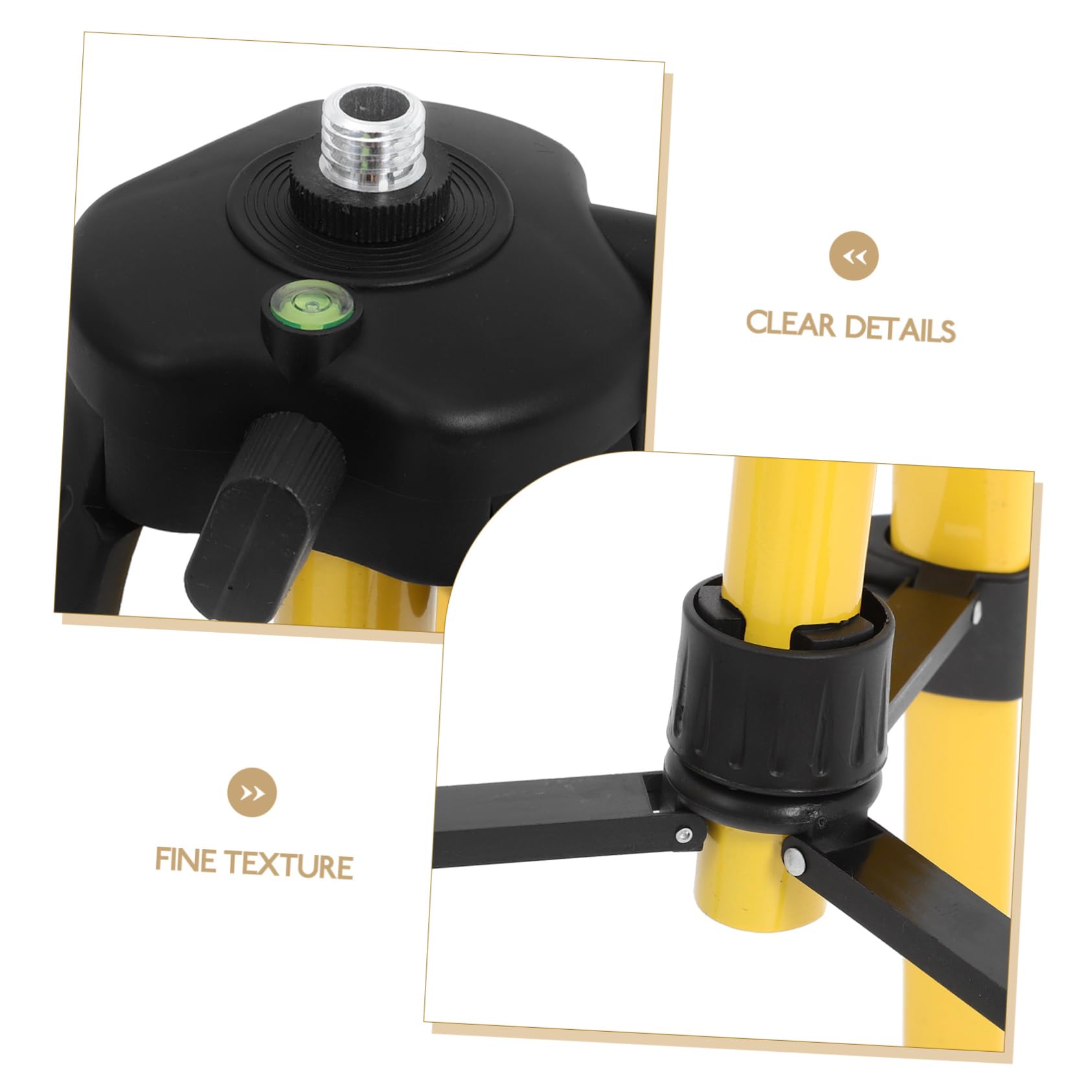 Treppiede per Livella Regolabile 1,2m, Supporto in Acciaio e Nylon, Struttura Robusta per Livellazione Precisa in Cantiere