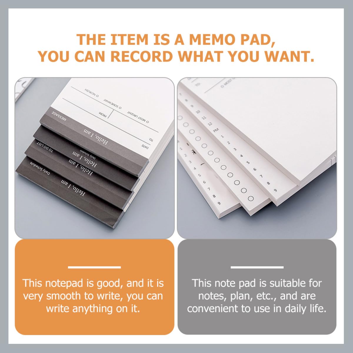 BESTYASH 8pcs Portable Notepads Set, Compact Convenient Memo Pads with Tearable Pages for Daily Office Planning and Personal Schedule Management