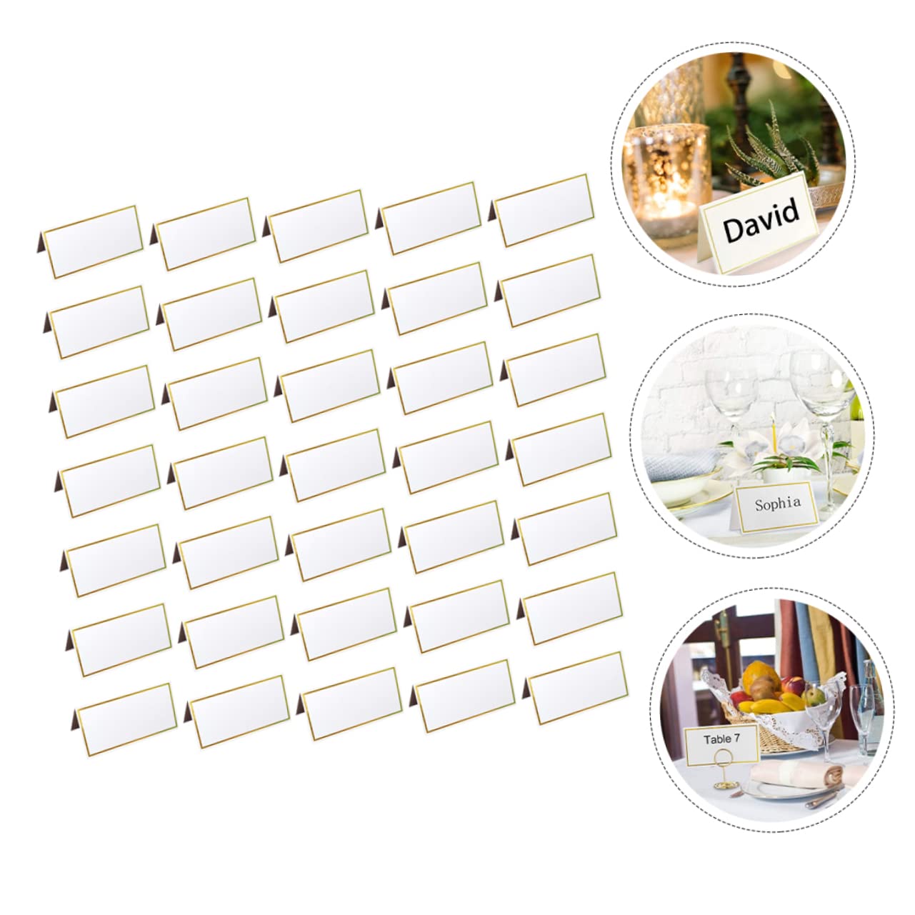 Alipis 200 Pz segnaposto di confine bigliettini personalizzati cartoncini personalizzati carte per matrimoni banchetti segnaposto segni delicati accessorio da sposa la carta