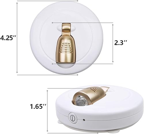Miniatura 4 de HONWELL Foco inalámbrico con pilas, luces LED de disco, luz táctil para armario, pegar en la pared, pasillo, sótano, entrada, luz de dirección