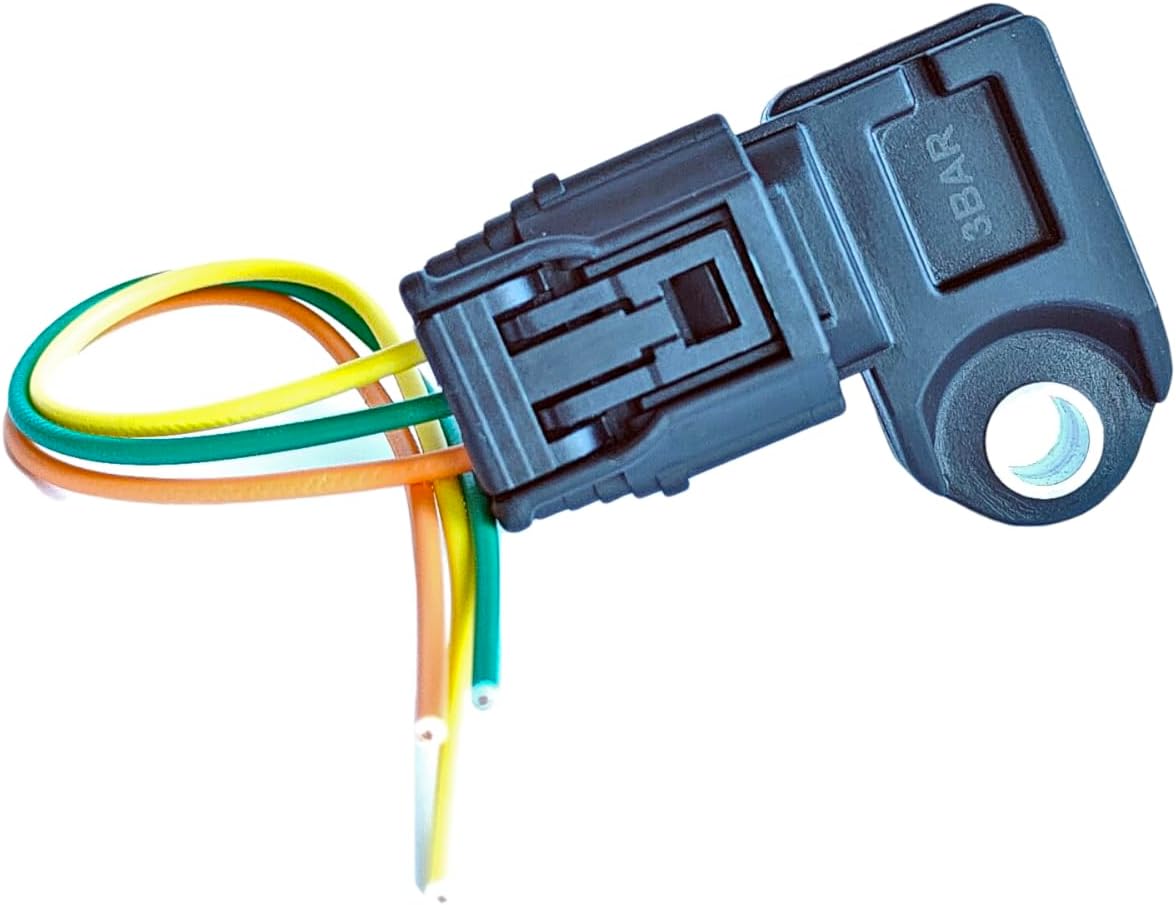 3 BAR MAP Sensor w/Pigtail Connector Replacement for 2012-2015 Honda Civic Si K24Z K24 2006-2009 S2000 F22C Turbo