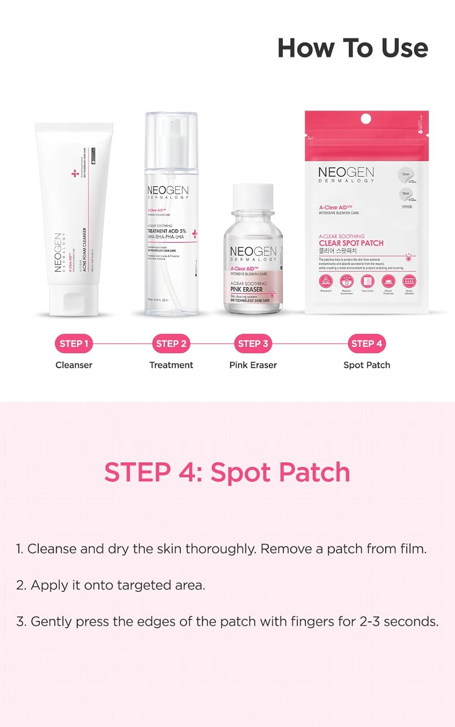 Neogen A-Clear Soothing Acne Care (2 Pack) - Image 8