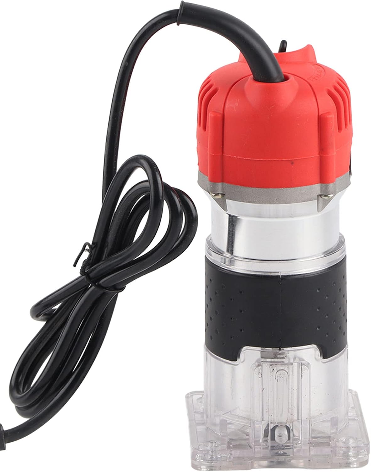 電動ハンドトリマーウッドラミネータールーターツールセット、木工ツール用、高品質アルミニウム構造、30000R/MIN、ストレートガイ