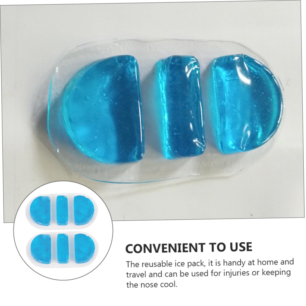 FOMIYES Borsa Per Il Ghiaccio In Gel Per Ponte Nasale Da 4 Pezzi Sacchetti Per Ghiaccio In Tpu