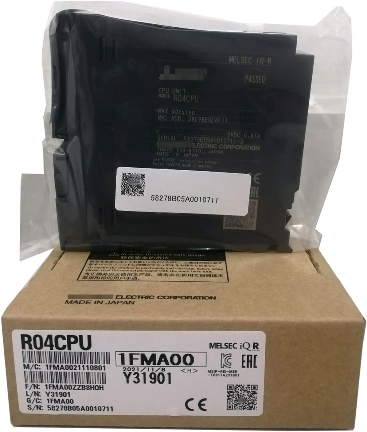 三菱　シーケンサー　R04CPU 2個 産業用）R04CPUシーケンサCPUユニットR04CPU R04CPU R04CPU 2024