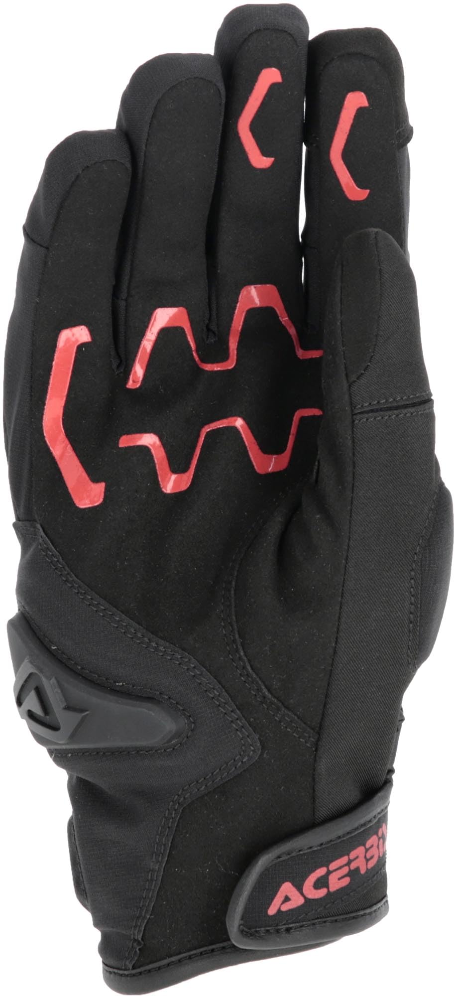 Acerbis X-Street WP wodoodporne rękawice motocyklowe, czarny/czerwony, L
