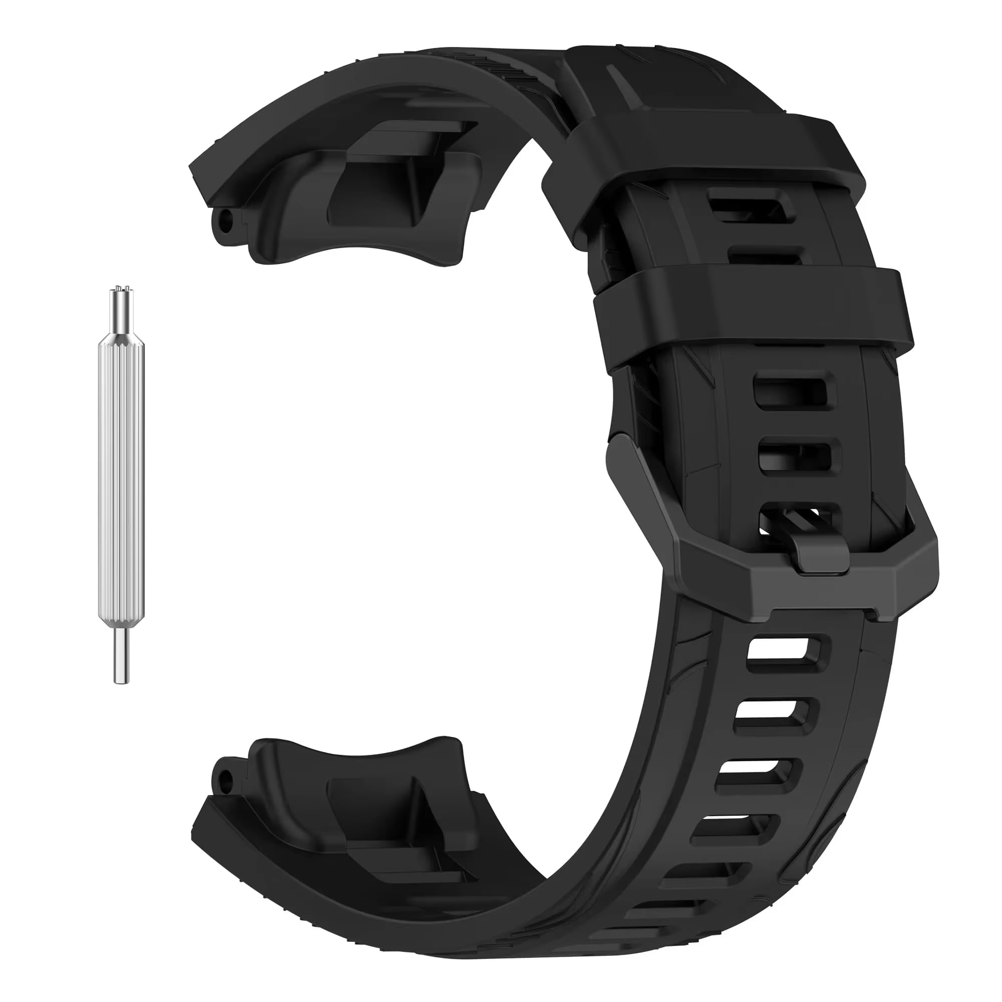 t teclusive soft silicone strap band compatible with amazfit t-rex 3 | adjustable silicone rubber band with installation tool for t rex 3
