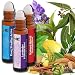 AROMATA oil blends, ready-to-use roll-ons: NATURE SHIELD immune boosting blend, EASY BREEZY ACTIVE allergy fighting, decongesting blend and LAVENDER CALM relaxing, soothing blend. 3 bottles