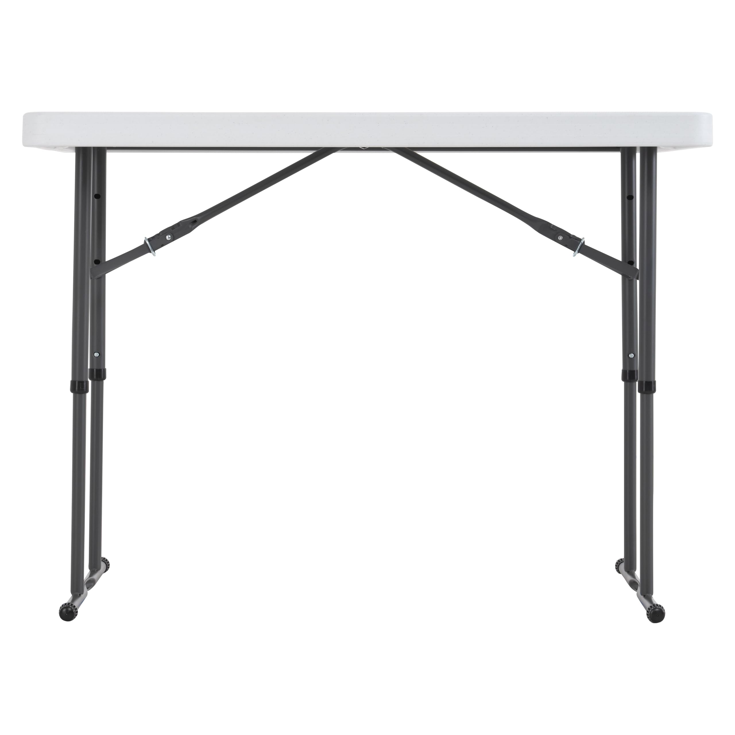 Lifetime Commercial Height Adjustable Folding Utility Table, 4-Foot