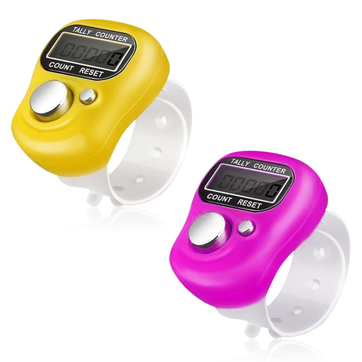 AK'S Venture Digital Finger Tally Counter for Mantra Chanting, Jaap, Meditation & Prayer | LCD Hand Counter with Reset Button | Adjustable Ring Counter for Temple, Yoga & Puja (Random Color)-image-33