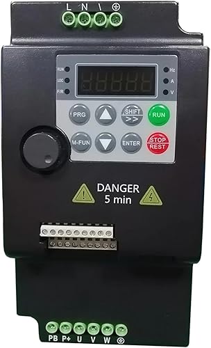 Miniatura 5 de 220V 380V VFD Variable Frecuencia Drive Inversor 0.751.52.23.745.5KW Control Vector Variador Regulador de Velocidad (0.75KW 220V 1PH-3PH)