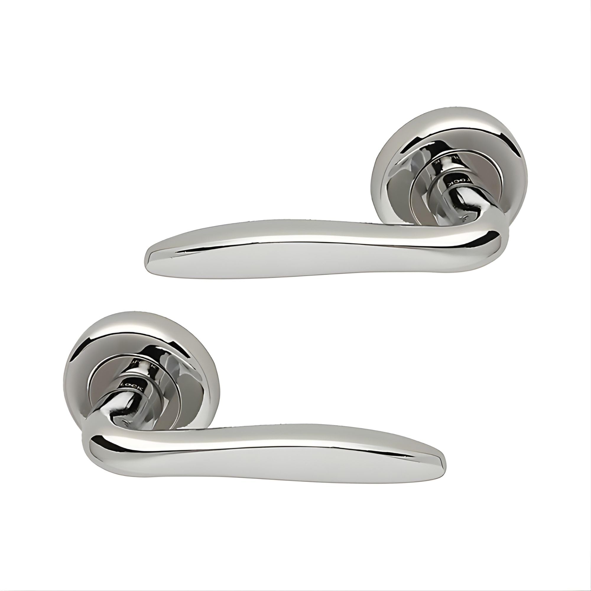 UAP Limited Uap E-Kappa Polished Chrome Aluminium Internal Door Handle Pair- Eco Series Lever On Round Rose from B&Q