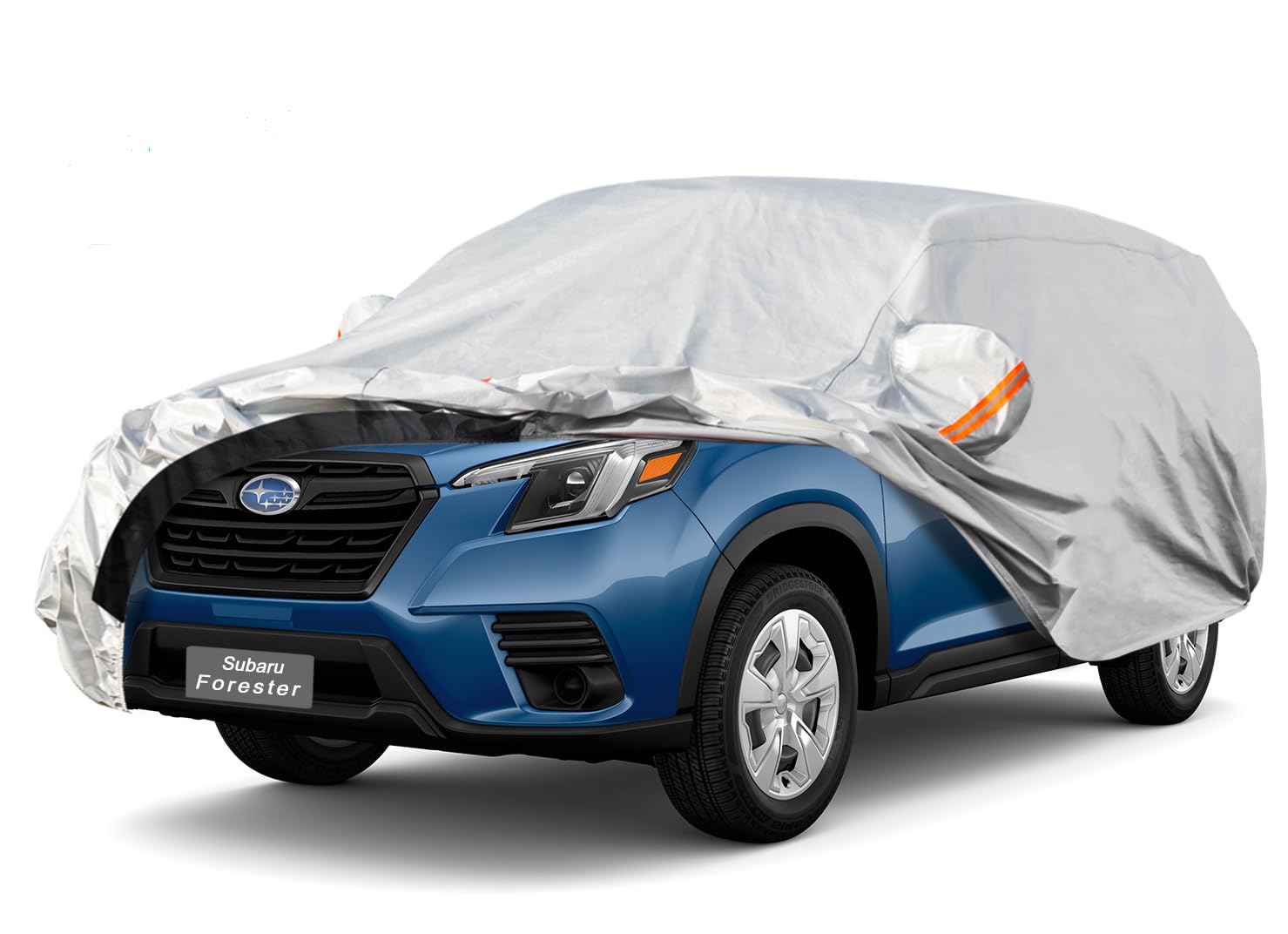 GUNHYI 6 Layers SUV Car Cover Custom Fit Subaru Forester (2016-2026) | All-Weather Waterproof Heavy-Duty Fabric, scratch-proof cotton lining, outdoor sun/rain/snow/wind/dust protection.