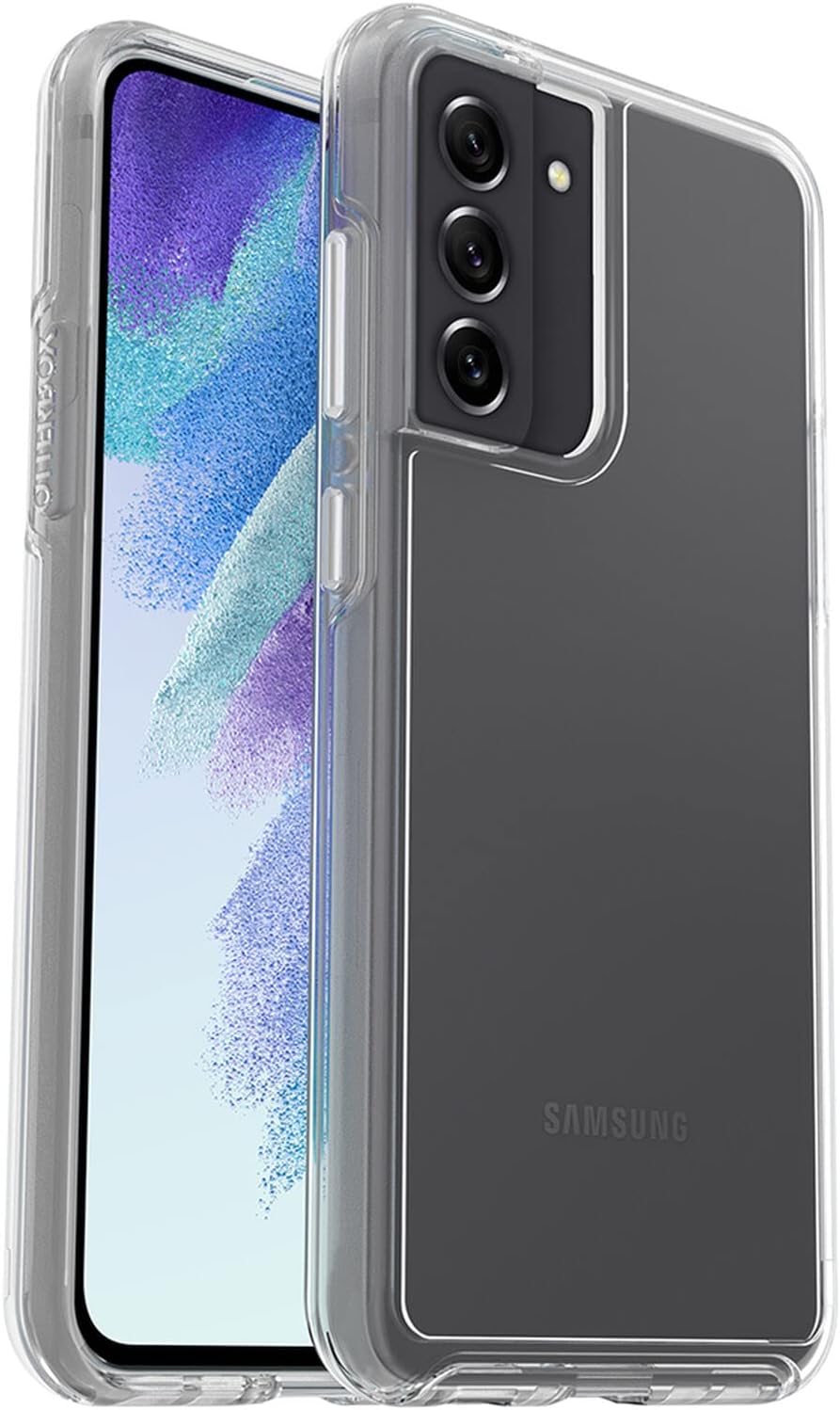 OtterBox Galaxy S21 FE 5G (Only) Symmetry Series Case - Clear, Ultra-Sleek, Wireless Charging Compatible, Raised Edges Protect Camera & Screen