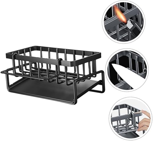 Miniatura 3 de Paños de cocina, soporte de esponja para cocina, soporte para esponja de drenaje de cocina, estante de tela para lavar platos, soporte de drenaje de