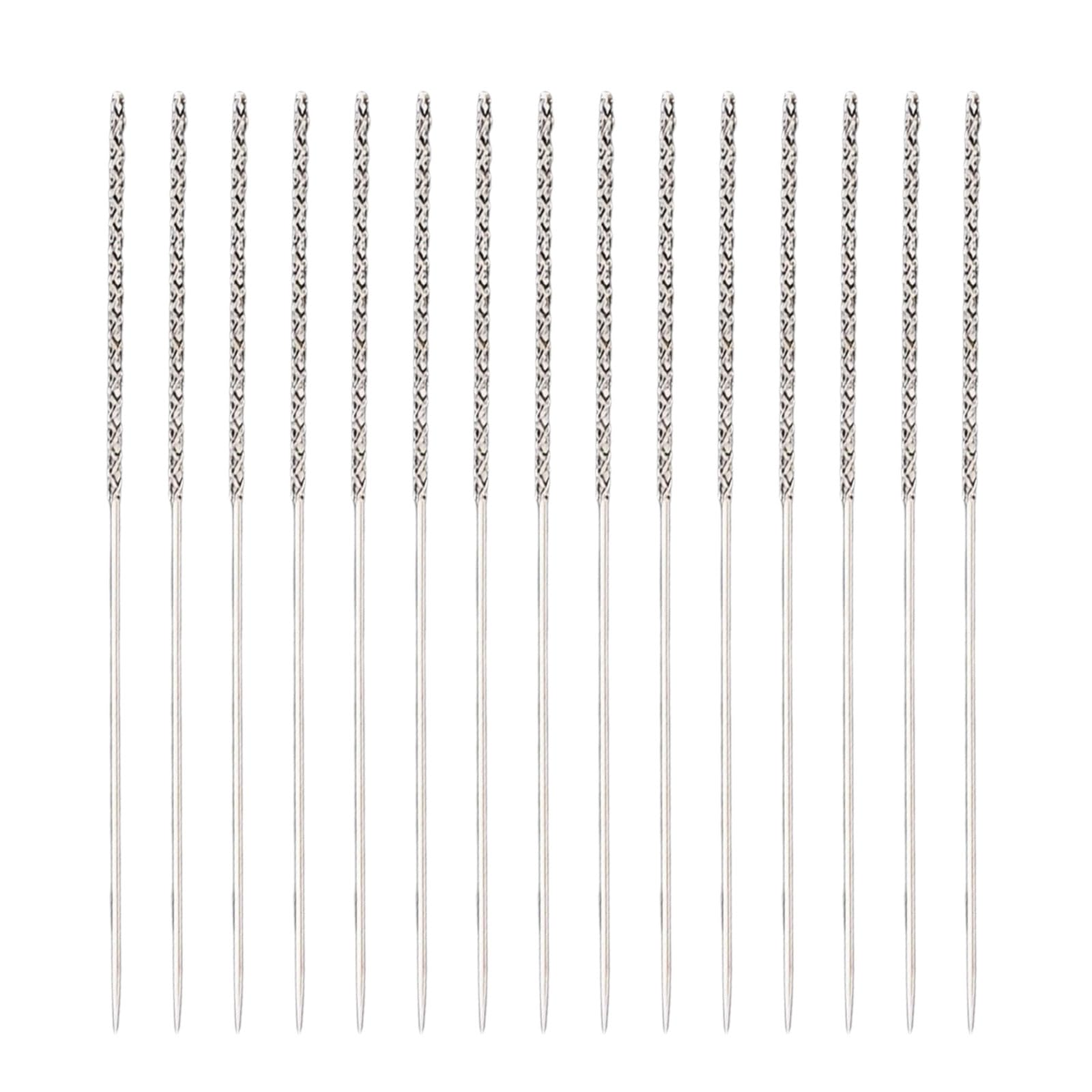 Laikoutd 1.2X76 15X/Set Snag Repair Needle Sewing Tool Woven And Knits Snag For Knitted Garments Drapes