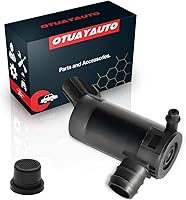 OTUAYAUTO Windshield Washer Pump for Ford F150 F250 F350 Super Duty, Escape, Focus, Mazda - OE Replacement WG-318 w/ Grommet