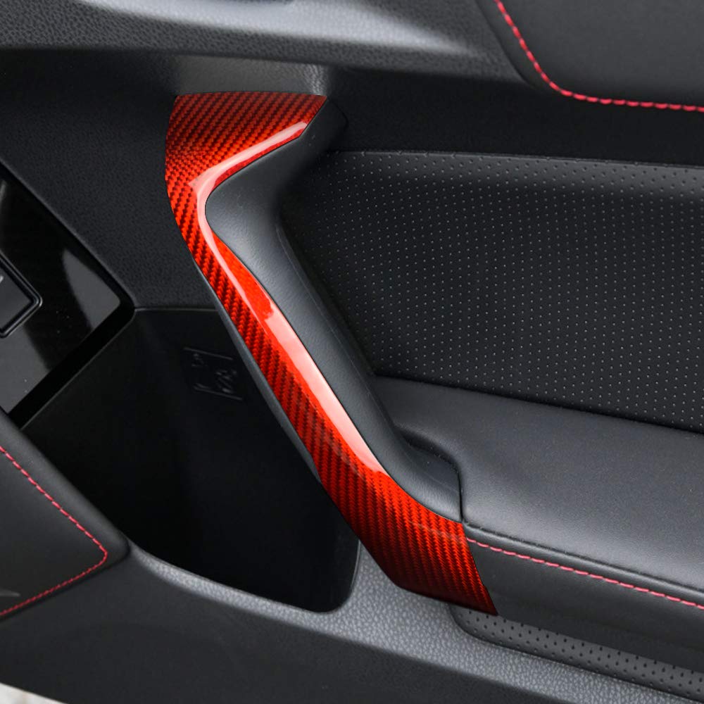 トヨタ86 BRZ zn6系リアルレッドカーボン インナードアアームレストカバー トヨタ86 BRZ zn6系リアルレッドカーボン インナードア