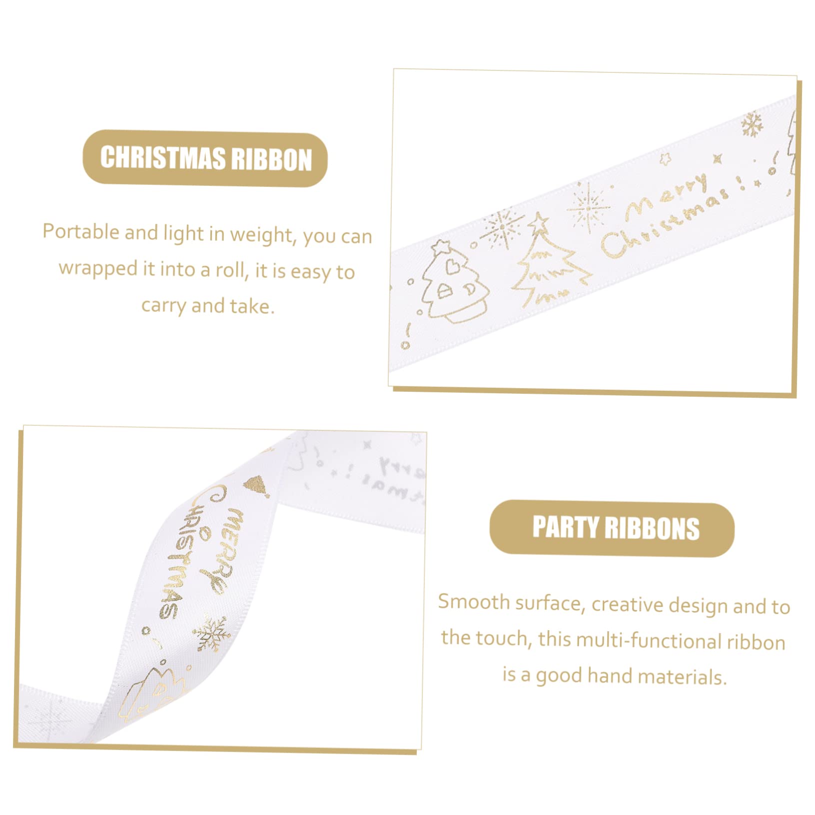 SHINEOFI 5 Di Nastri Natalizi Per Confezioni Decorazioni Natalizie Fiocchi Decorativi Per Confezioni