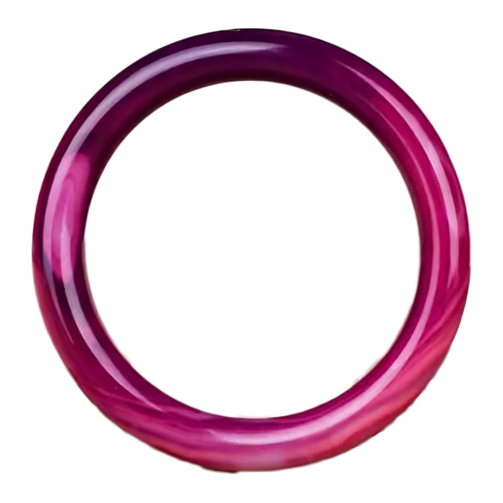 Bracelet jonc en jade violet naturel style rétro chic pour femme