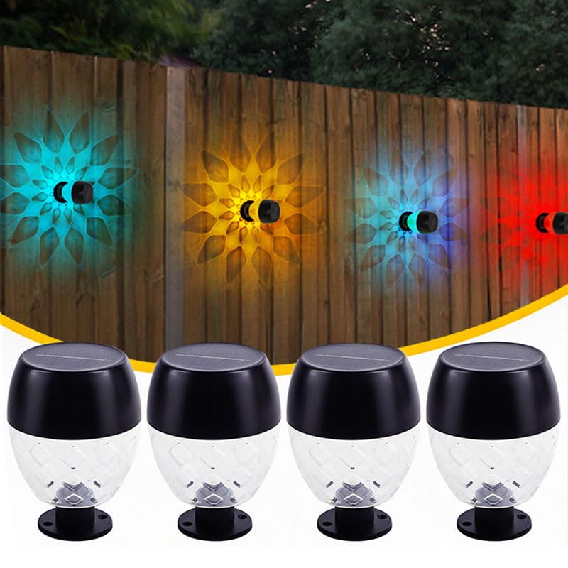 Lumière de jardin solaire pour baliser vos allées et terrasses lot de 4 appliques maison