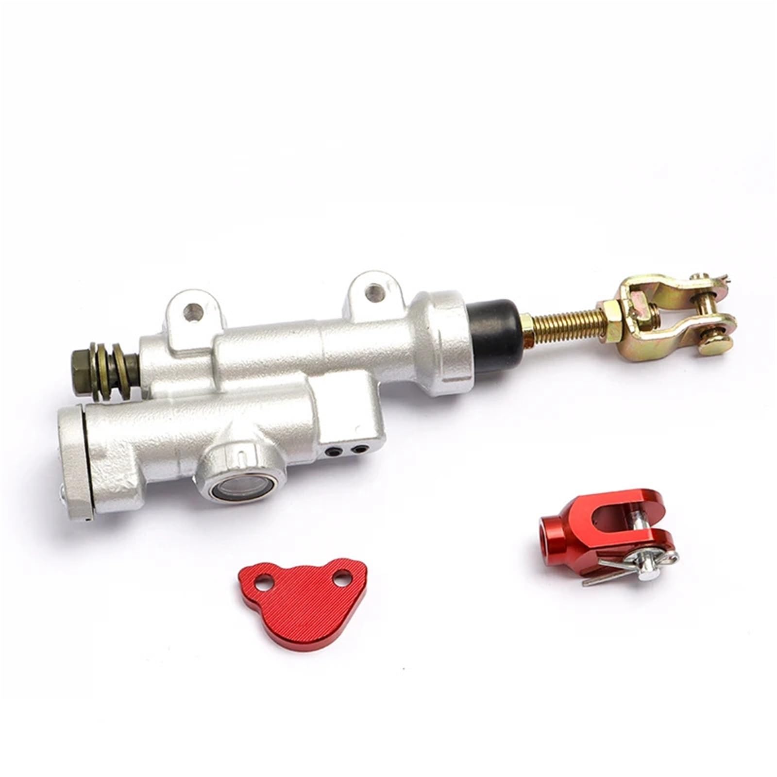APSHDNCU Forward Brake Pump Fit for CRF250R CRF450R CR125R Motorcycle Rear Hydraulic Brake Master Cylinder Pump Foot Head Fluid Reservoir(1set)