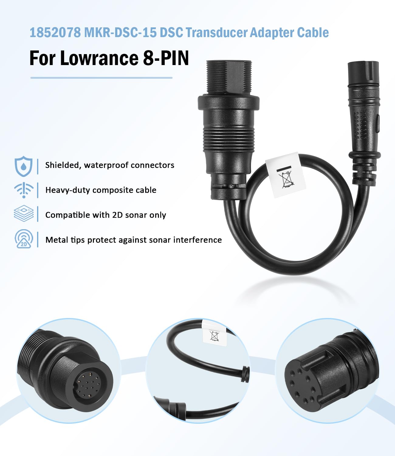 Amazon.com: 1852078 Replace for MKR-DSC-15 DSC Transducer Adapter