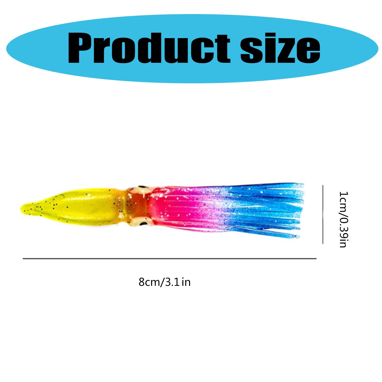 Set di esche morbide FOX GRUBBER #1, 70 mm, Set di esche da pesca in
