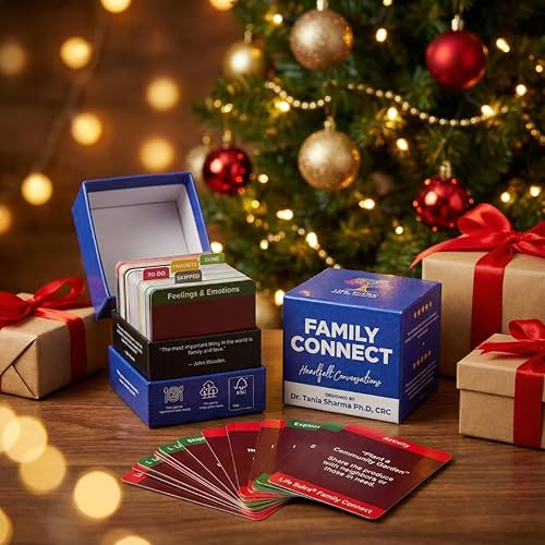 Miniatura 2 de Life Sutra Family Connect - 400 tarjetas de conversación familiar, divertido juego de preguntas para padres, adolescentes y niños, perfecto