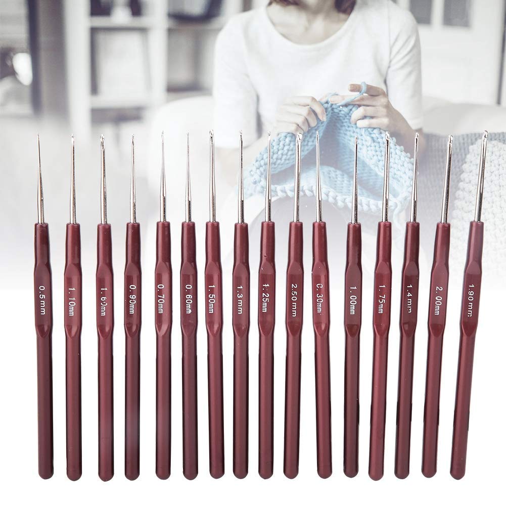 12 pz/set manico in plastica uncinetti k ferri da maglia uncinetto fai da te tessuto maglieria uncinetto ago strumenti per cucire  15