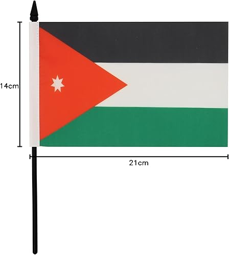Miniatura 346 de Bandera de la bandera del Líbano de AZ, 3.9 x 5.9 in, bandera de escritorio libanesa, 5.9 x 3.9 in, barra y base de plástico negro