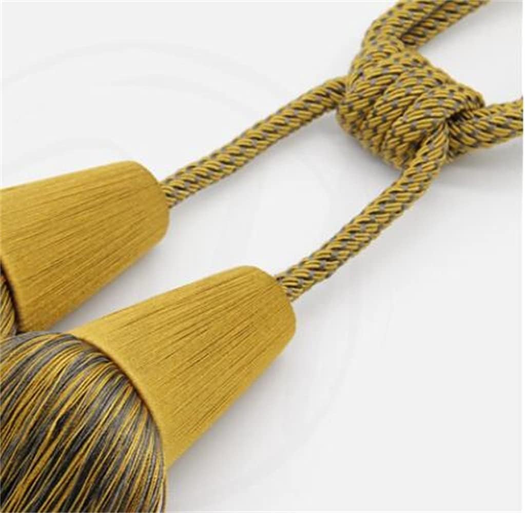 Curtain Buckle Hanging Ball Straps Tie Rope Tassel Tassels Living Room Soft Decorative(A)