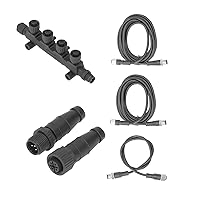 Vista 7 de Fydun Marine NMEA 2000 Kit de arranque Conector de cable Terminación Combinación ABS a prueba de herrumbre Universal NMEA Network Starter Kit