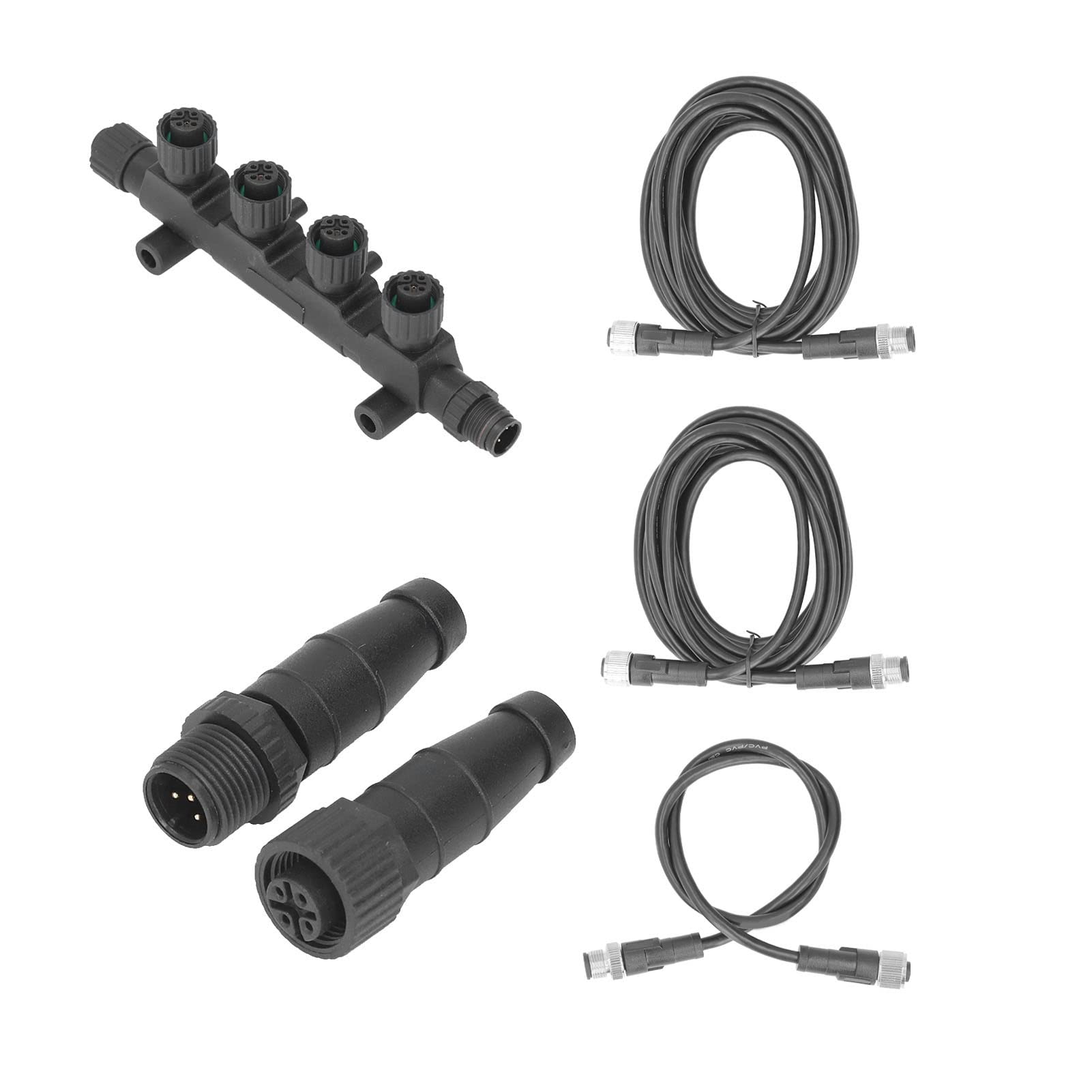 Starter Kit NMEA 2000 Starter Kit, Marine NMEA 2000 Starter Kit Connettore del Cavo di Terminazione Combinazione ABS Antiruggine Universale N2K T Connettore N2K 4 Vie Block