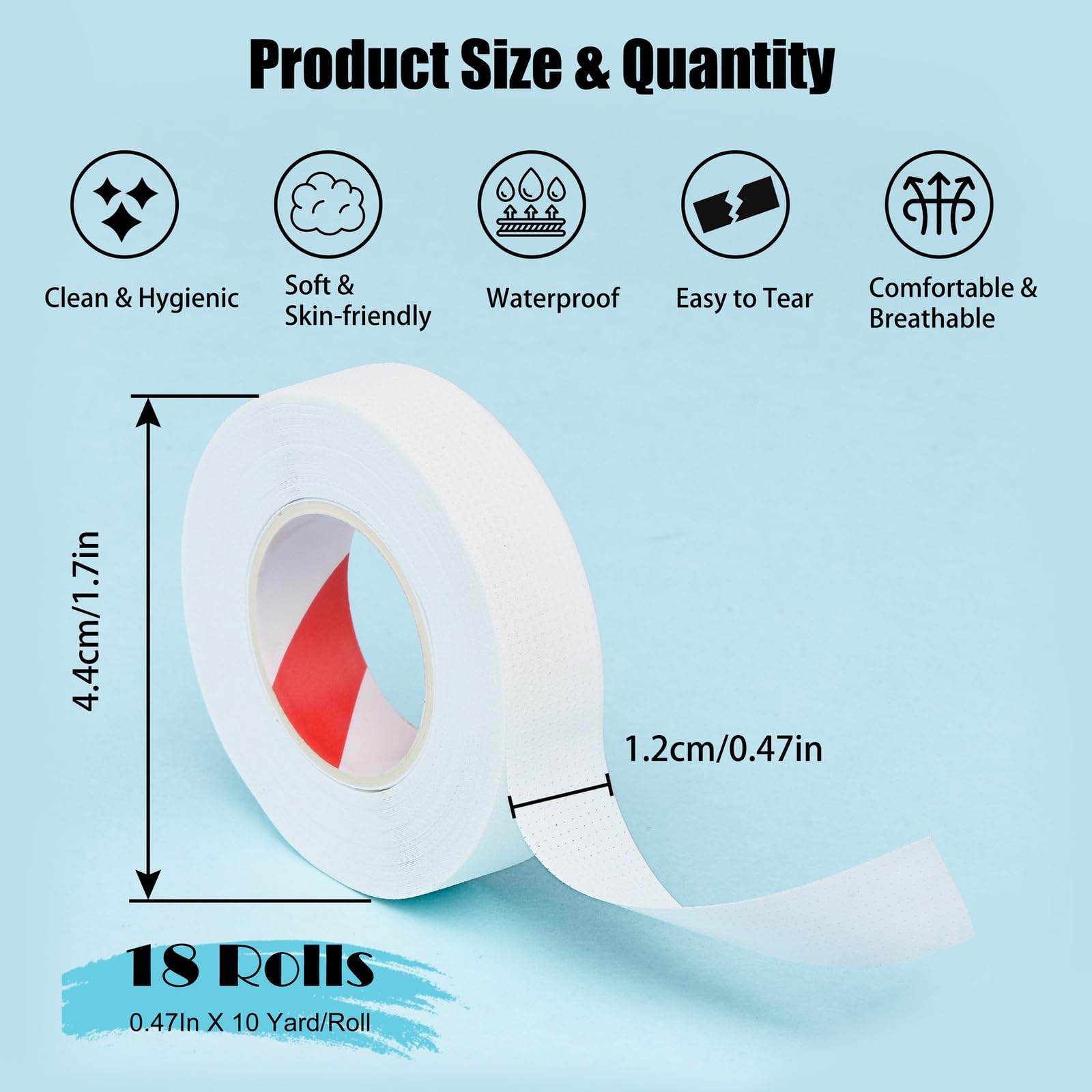 18 Rolls Lash Tape for Eyelash Extensions Lash Extension Supplies - Image 4