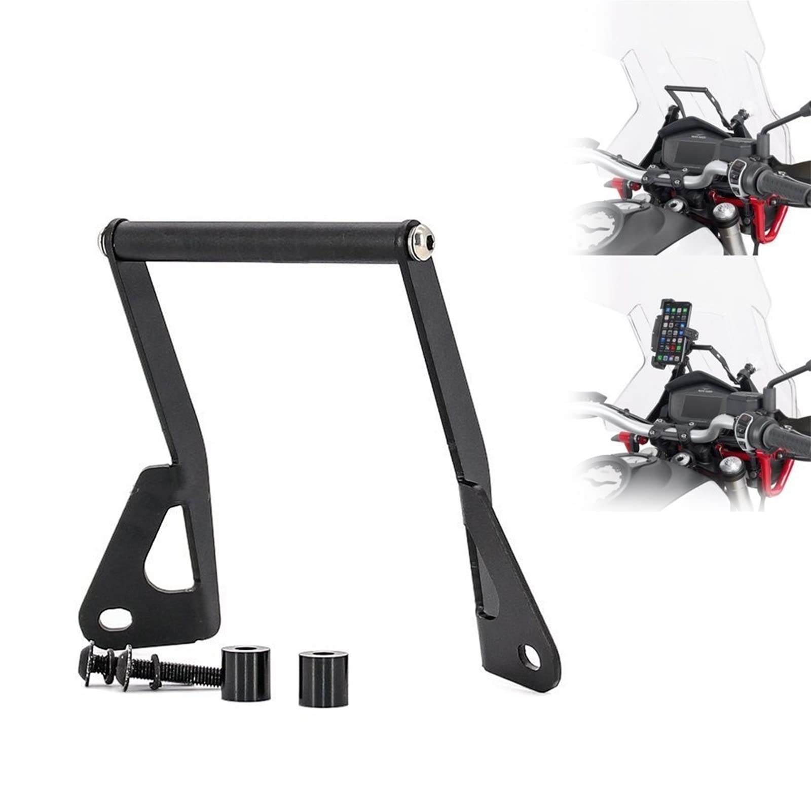 Uchwyt na telefon motocyklowy do Moto Guzzi, V85 TT 2019-2020 Zacisk na kierownicę motocykla i roweru(12mm)