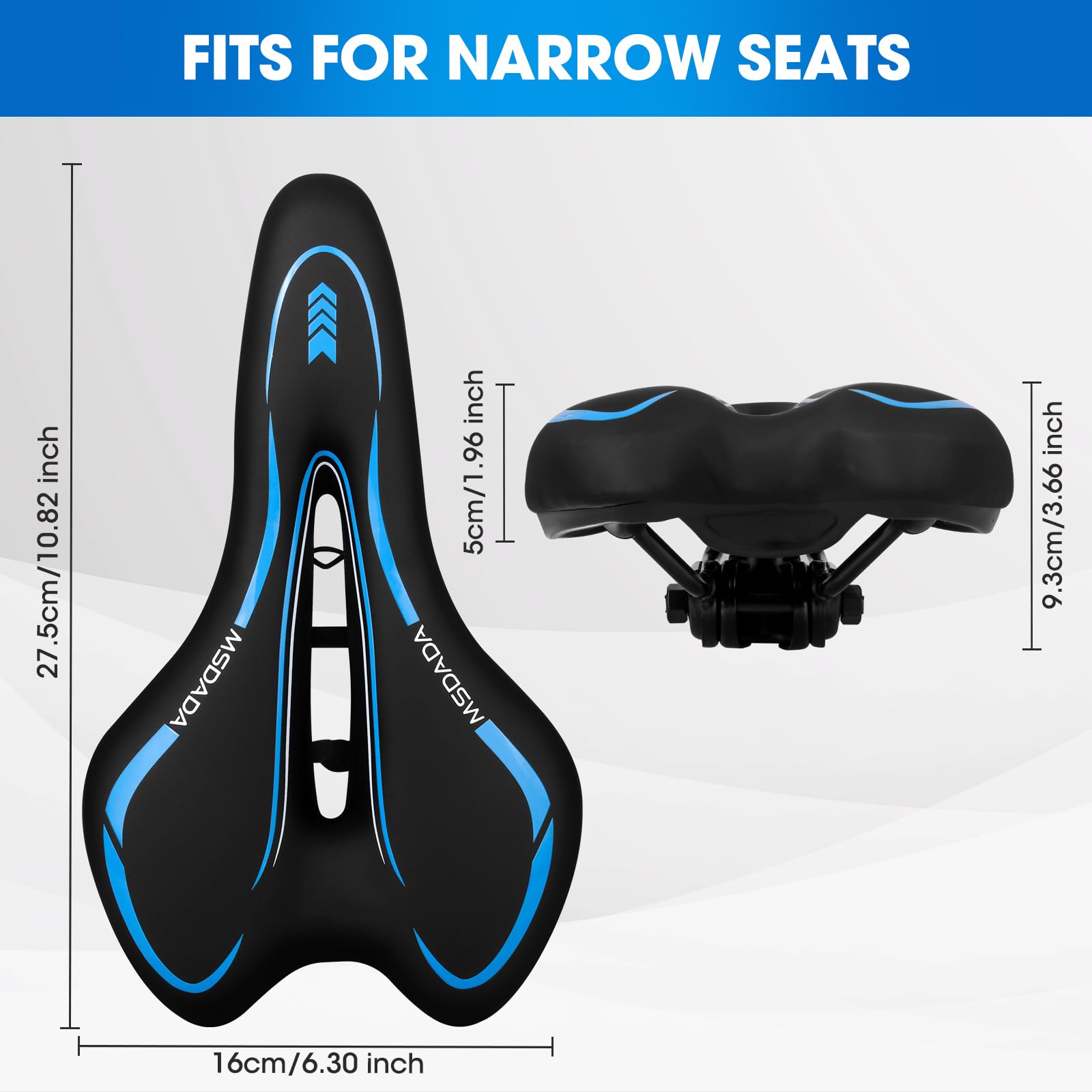 Sella Bicicletta MSDADA In Gel - Impermeabile, Ergonomica Per Uomo, Mountain Bike E BMX - Foto 7