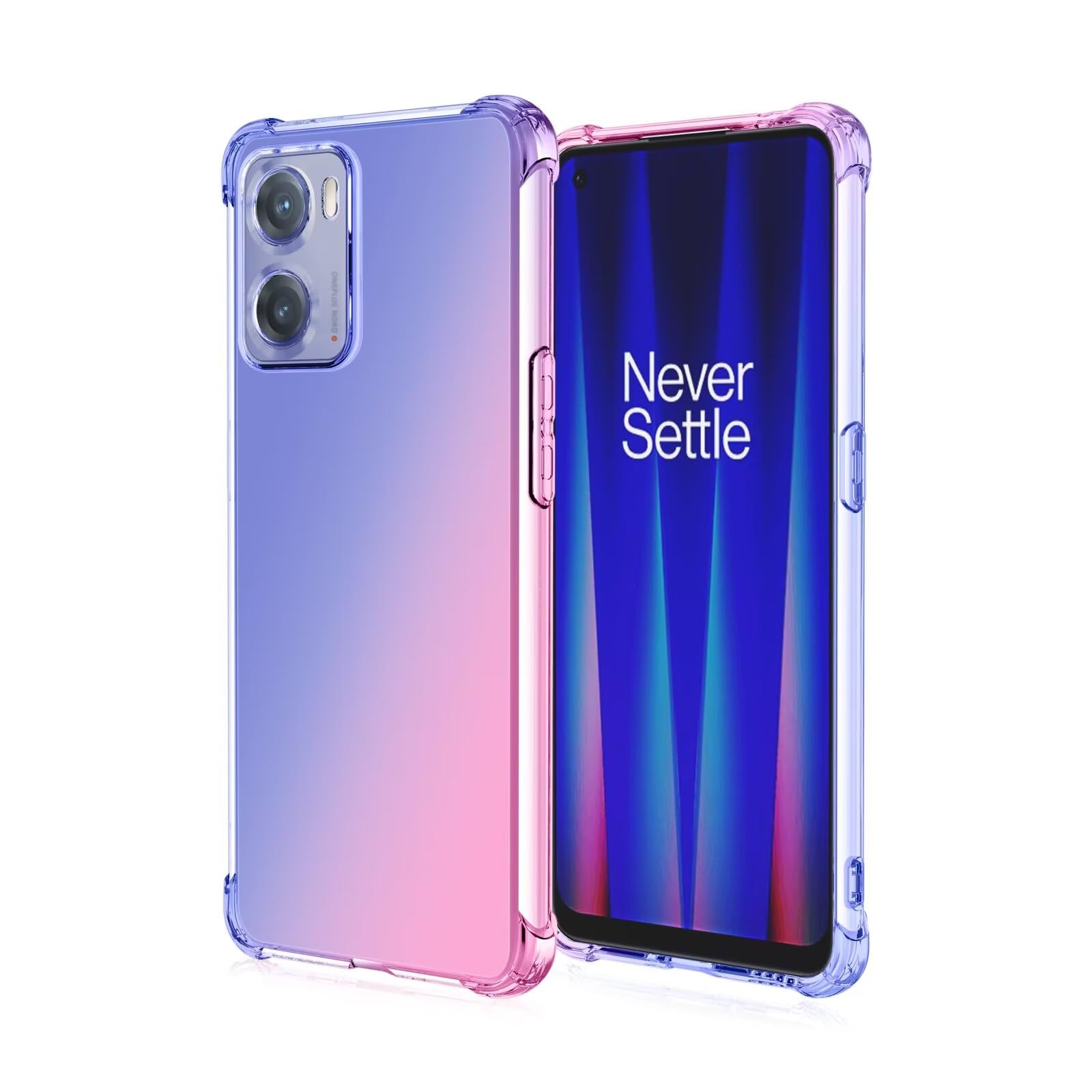 WEIOU Cover per OPPO A96 / A76 / A36, Slim Laureato Custodia Posteriore in Vetro Temperato 9H, Bordo in TPU Bumper in Silicone Protettiva Case - 5