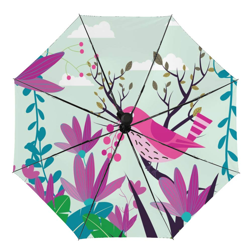 Parapluie pliable manuel imperméable coupe-vent et anti-UV vinyle