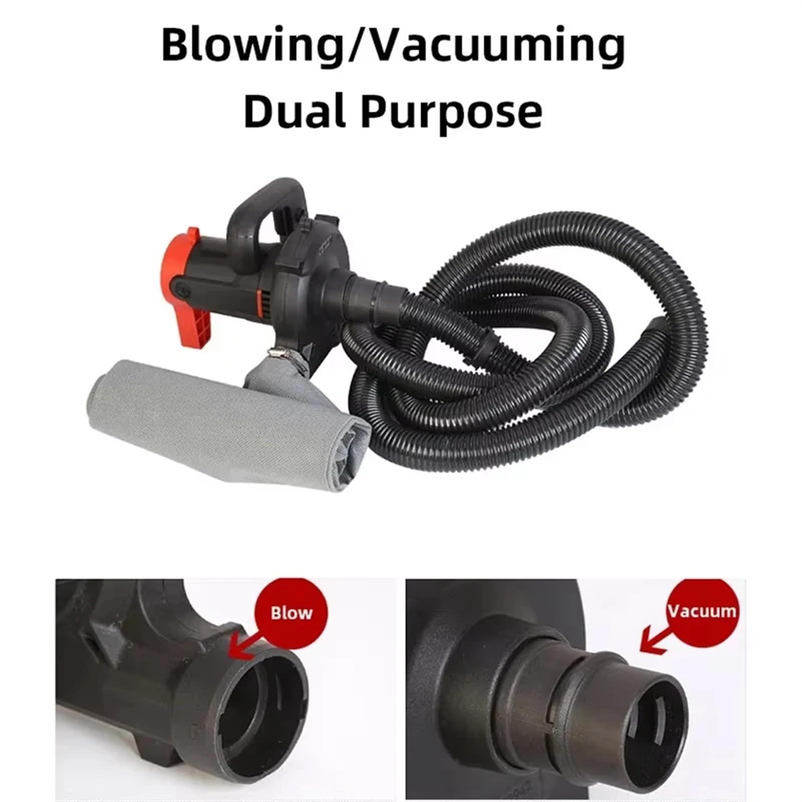 Souffleur Aspirateur souffleur à dépoussiérage de qualité industrielle à 6 vitesses adapté au nettoyage de la poussière du châssis du sol