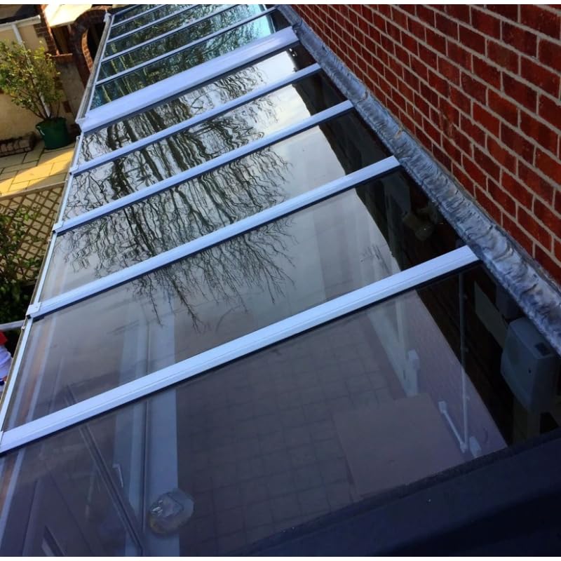 Plaque en polycarbonate compacte 4 mm transparente protégée contre les rayons UV, 1000 x 1000 mm